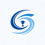 TOP1体育官方网站Logo - 蓝色盾牌与足球组合标志