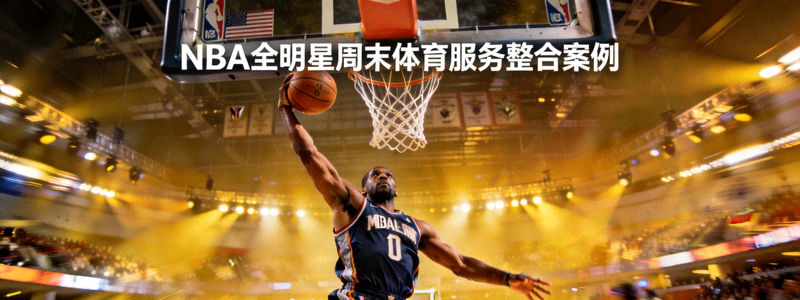 NBA全明星周末体育服务整合案例 - 篮球运动员扣篮瞬间